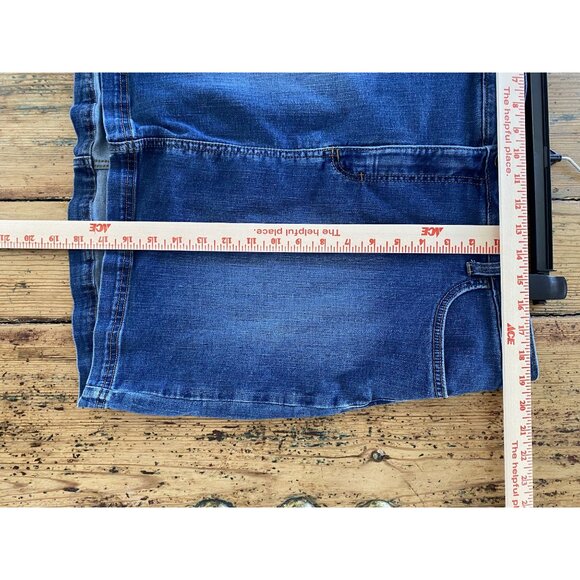 Lee Womens Denim Mid rise Skort 18M regular fit jean button zipper polyester - Picture 7 of 7